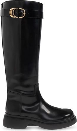 Tod's Leren laarzen - Dames - Hoge Laarzen - Zwart - 41 EU - Leer - Schoenen