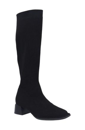 L'Amour Des Pieds Nolita Knee High Boot in Black Fabric at Nordstrom, Size 9.5