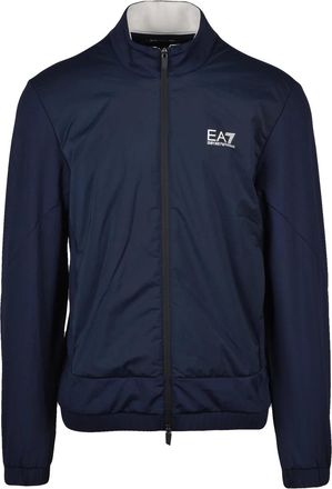 Emporio Armani Blue Lycra Polyamide Elastane Zip Sweatshirt