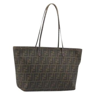 Fendi unisex, Pre-owned, Bruin, Maat: ONE Size Leer