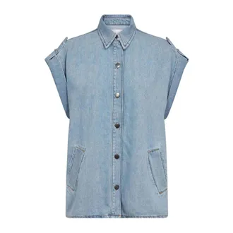 Co'Couture Denim Shirts, female, Blue, Size: M Denim Shirt