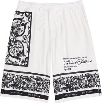 Dolce & Gabbana Printed Piqu&eacute; Cotton Shorts - Multicoloured 1 - 52 (IT52 / XL)