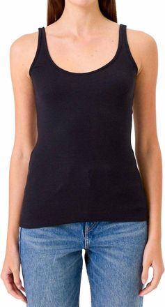 Goldie London Ribbed Tank In Black