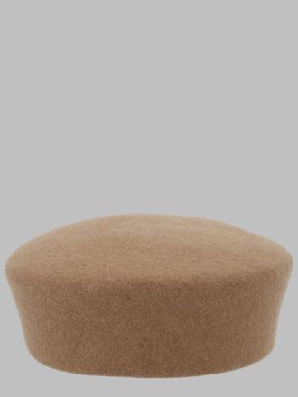 Ruslan Baginskiy MMM032.FW26_WFBEIGE Felt Wool Flat Cap - Beige