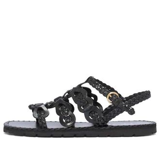 Prada (WMNS) PRADA Braided Leather Sandals Black 1X186M_027_F0002_F_A015
