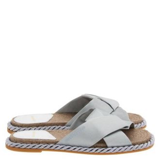 Ferragamo Elvira Rope-Trim Slide Sandals, Size 7 C