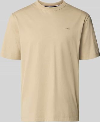 HUGO BOSS Regular Fit T-Shirt aus reiner Baumwolle Modell H-TAUT 15 in Beige, Gr&ouml;&szlig;e XXXL