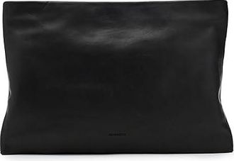 AllSaints Bettina Clutch Clutch Womens Handbags Black, Cotton/Leather