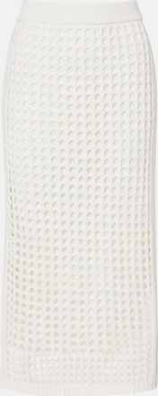 Max Mara Gonna midi Geode in maglia di cotone