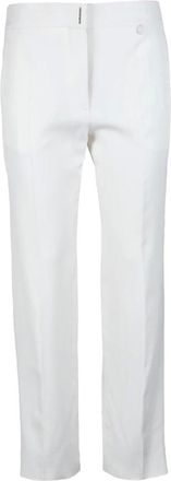 Givenchy Broeken, Dames, Wit, L, Rechte Broek