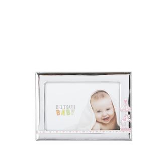 BELTRAMI Portafoto bimba Giostrina foto 10x15 cm Beltrami con argento Miro Silver