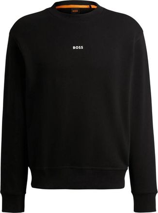 HUGO BOSS We Smallcrew Sweatshirt - Heren - Sweatshirts - Zwart - S - Katoen - Hoodies & sweatvesten