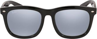 Ray-Ban Silver Mirror Square Unisex Sunglasses RB4260D 601/30 57