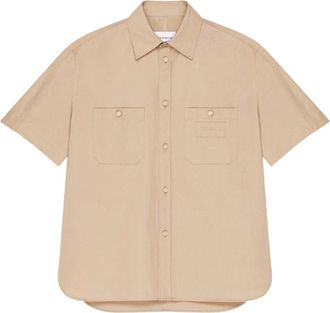 Givenchy Heren, Overhemden, Beige, Maat: S