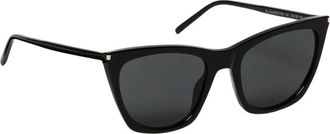 Saint Laurent Accessoires, Dames, Zwart, ONE Size, Kate Dunne Cat Eye Zonnebril