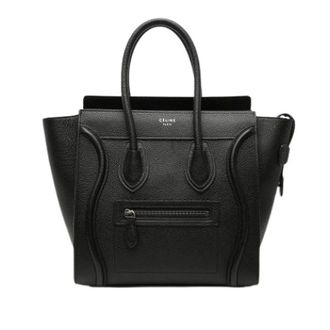 Celine Pre-owned Tote Bags, female, Black, Size: ONE SIZE Pre-owned Mini Luggage Tote