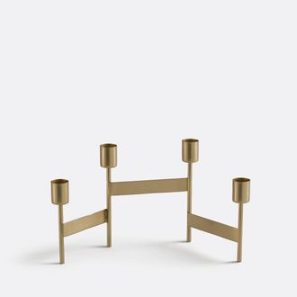 La Redoute Interieurs Kandelaar met 4 kaarsenhouders in messing, Nymora