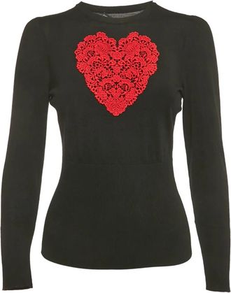 Dolce & Gabbana Top con ricamo - Nero