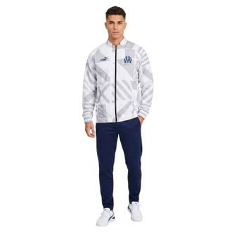 Puma Heren Prematch-jas van Olympique de Marseille FC (Wit)