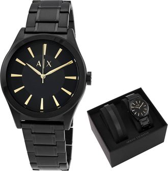 A|X Armani Exchange Active Black Dial Mens Gift Set AX7102