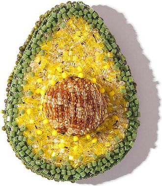 Deepa Gurnani Avocado Brooch