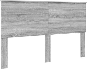vidaXL Cabecero Con Cabecera Gris Sonoma 160 Cm Madera Contrachapada Vidaxl