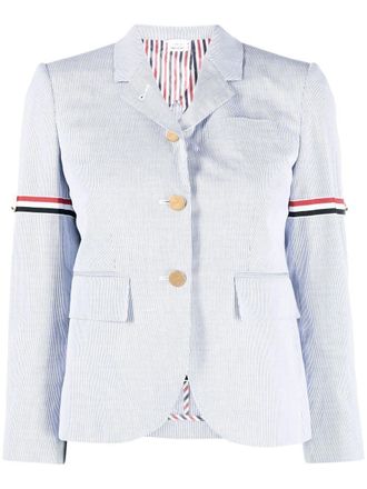 Thom Browne Blazer met enkele rij knopen - Blauw