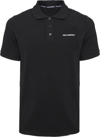 Karl Lagerfeld Logo Polo T-Shirt - Heren - Polos - Zwart - S - Katoen - Tops