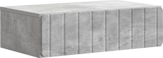 vidaXL Mesa Lateral Montada En La Pared Gris Hormig&oacute;n Vidaxl