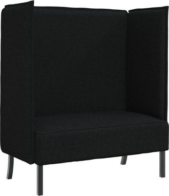 vidaXL Sofa de Espalda Alta Negro 109 x 56 x 121 cm tela Vidaxl