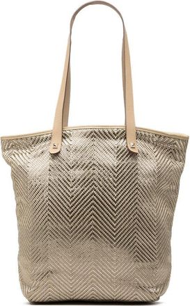 Herm&egrave;s Pre-owned Hermes Polyester and Leather Chennai MM Tote Ladies 9VE9A7Q8RH32DVPT