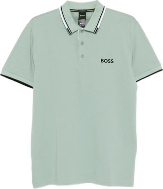 HUGO BOSS Striped-trim Polo Shirt