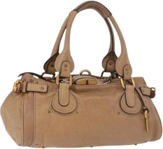 Chlo&eacute; Pre-owned Handbag - Dames - Pre-owned - Beige - Maat: ONE Size Leer