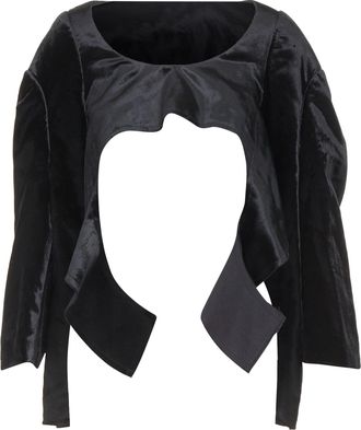 Comme Des Gar&ccedil;ons Comme Des Garcons velvet multi sleeves cut out top