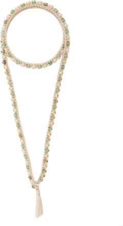 Alanui beaded crochet necklace - women - Acrylic/Cotton - One Size - Neutrals