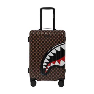 Sprayground Sawtooth Sharks In Paris Handbagage - unisex - Handbagage koffer - Bruin - ONE Size - Koffers