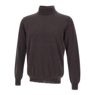 KANGRA Turtlenecks, male, Brown, 2XL, Kangra Jumpers Brown