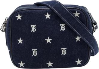 Burberry Pre-owned Denim Shoulder Bag - Dames - Vintage Schoudertas - Blauw - ONE Size - Denim - Vintage