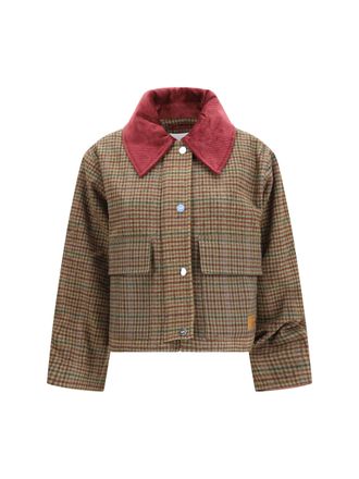 Ganni Recycled Wool Twill Jacket - Multicolor