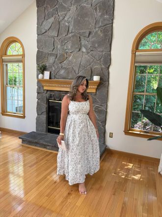 HYFVE Vintage Floral Dress In White