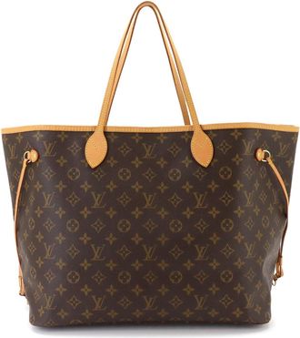 Louis Vuitton Beige Brown Monogram Monogram Handbag Tote Bag (Pre-Owned)