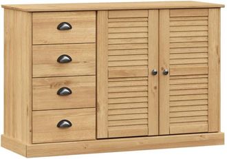 vidaXL Sideboard with Drawers VIGO 113x40x75 cm Solid Wood Pine vidaXL