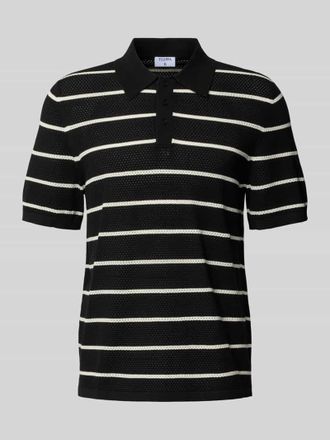 Filippa K Poloshirt aus Viskose-Mix in Black, Gr&ouml;&szlig;e XL
