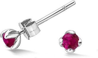 Dower & Hall 3mm Ruby Orissa Studs