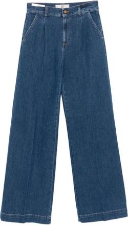 Pantaloni Torino Jeans, Dames, Blauw, W27, Denim, Poppy Wide Jeans