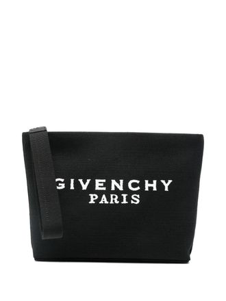 Givenchy Clutch con logo - Nero