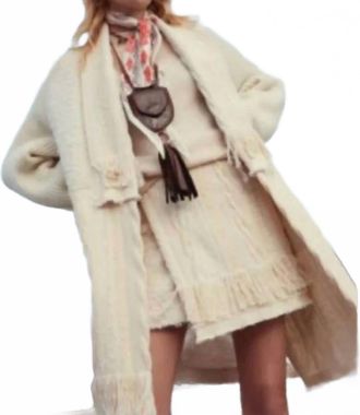Beatrice .B Fringe Mini Skirt In Coquille