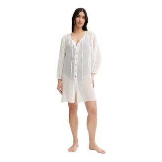 Michael Kors Camicetta con Bottoni e Collo Cravatta - - Dresses - Donna - Bianco - S
