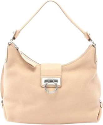 Ferragamo Pre-owned Shoulder Bag - Dames - Vintage Schoudertas - Roze - ONE Size - Leer - Vintage