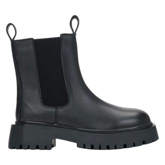 Estro & Luminara Black Leather Chelsea Boots - female - Estro - Chelsea Boots - Black - 4 UK - Shoes